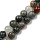 Brins de perles de pierre de sang afican naturel G-C079-B02-02-1