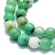 Brins naturels de perles de chrysoprase G-K245-A12-05-3