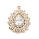 Pendentifs en laiton&nbsp;KK-V006-01G-08-2