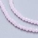 Chapelets de perles en verre imitation jade GLAA-F078-C01-3