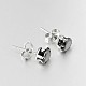304 Stainless Steel Pave Cubic Zirconia Ear Studs X-EJEW-L095-8mm-06-2