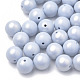 Spray Painted Style Acrylic Beads MACR-T010-8mm-03-1