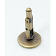 Античная бронза кнопку латунь манжеты X-KK-E063-AB-NF-2