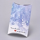 紙枕ボックス  ギフトキャンディー梱包箱  愛を込めてありがとう  ライトブルー  箱：12.5x7.6x1.9cm 展開：14.5x7.9x0.1cm CON-L020-06A-3