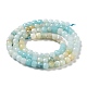 Brins de perles d'amazonite de fleurs naturelles G-J400-A08-03-3