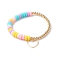 Bracelets en perles de pâte polymère faites main BJEW-JB06547-1