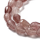 Fragola naturale perle di quarzo fili G-P520-B11-01-4