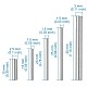 304 perline tubo in acciaio inox STAS-TA0001-13P-8