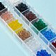 480 brins de perles de verre 12 couleurs EGLA-FS0001-33-6