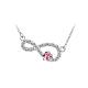 Fashion Zinc Alloy Cubic Zirconia Pendant Necklaces NJEW-BB21771-A-1