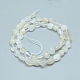 Natürlichen weißen Mondstein Perlen Stränge G-L550A-01-2