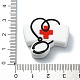 医療テーマ聴診器シリコーンビーズ  DIYの看護ネックレス用  帽子  26x29x8mm  穴：2.5mm SIL-G010-02B-3