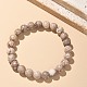 Pulseras elásticas de cuentas de maifanita natural / piedra maifan&nbsp;BJEW-K212-B-044-7