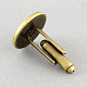 Brass Cufflink Settings KK-UK0012-01AB-18mm-3