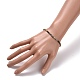 Mini bracciali elasticizzati con perline in agata indiana naturale BJEW-JB07669-04-3