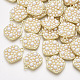 Pendentifs en plastique imitation perle ABS X-PALLOY-T071-008-1