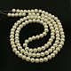 Chapelets de perles en verre nacré X-HY-3D-B02-2