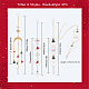 Sunnyclue 4 pièces 4 style thème de noël attrape-soleil décorations pendentif en verre AJEW-SC0001-51-2