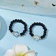 Glasperlen strecken Ringe&nbsp;RJEW-JR00821-1