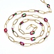 Handmade Brass Paperclip Chains CHC-H102-13G-B-3