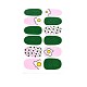 Adesivi per nail art a copertura totale con avocado e fragole e fiori MRMJ-T109-WSZ571-1