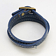Leather Triple Wrap Bracelets BJEW-C299-M-2