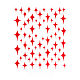 3D Stern Seepferdchen Bowknot Nagel Aufkleber Aufkleber MRMJ-R090-57-DP3205-1