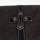 Men's Cross with Skull Rivet Studded Leather Wallets ABAG-N004-18B-3