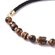 Synthetic & Natural Mixed Stone Beads Slider Bracelets Set BJEW-JB07290-11