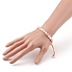 Bracelets de perles de nylon tressés réglables BJEW-JB05802-02-4