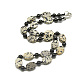 Colliers en perles de jaspe dalmatien naturels NJEW-S401-26-1