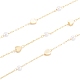 Handgefertigte Perlenketten aus Messing CHC-M021-08LG-1