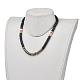 Handgemachte Polymer Clay Heishi Perlen Perlen Halsketten NJEW-JN02901-4