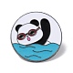 Sport-Thema Panda-Emaille-Pins JEWB-P026-A04-1