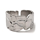 304 Stainless Steel Open Cuff Rings RJEW-Z018-05P-2