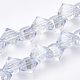Electroplated Glass Beads Strands EGLA-S174-01B-05-1