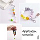 100Pcs Heart Silicone Beads for Keychain Making Cute Silicone Beads Bulk Silicone Bead Kit for Jewelry DIY Craft Making JX310A-7