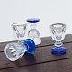 レジンミニチュアゴブレットオーナメント  マイクロランドスケープガーデンドールハウスアクセサリー  小道具の装飾のふりをする  ブルー  9x15mm BOTT-PW0001-180-5