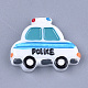樹脂カボション  警察車両  ホワイト  24x29.5x5mm CRES-T010-138-1