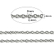 304 Stainless Steel Cable Chains CHS-O005-19B-2