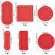 Pandahall elite 6 pièces 6 style plat rond en cuir pu tricot crochet sacs clou fond shaper pad DIY-PH0021-06B-2