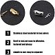 UNICRAFTALE 2 Colors Locking Box Clasps 4 Sets Curved Rectangle Box Clasps Stainless Steel End Clasps for Bracelets Necklace Buckle Jewelry Making 20x8x7mm STAS-UN0004-34-4