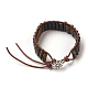Bracelets perlés en cordon de jaspe avec régalite naturelle / jaspe impérial / sédiment marin BJEW-E351-03-4