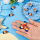 Perle di lampwork fatte a mano da 12 pz&nbsp;LAMP-TA0001-75-6