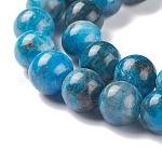 Natürliche Apatit Perlen Stränge, Runde, 6 mm, Bohrung: 1 mm, ca. 62 Stk. / Strang, 15.5 Zoll (39.5 cm)