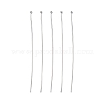 Brass Ball Head Pins, Silver Color Plated, 70x0.6mm, 22 Gauge, Head: 1. 5mm, about 118pcs/20g