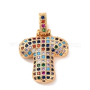 Латунные микро проложить кубического циркония подвески KK-C076-29T-G02