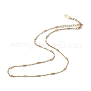 Ионное покрытие (ip) 304 ожерелье из нержавеющей стали с цепочкой из звеньев для мужчин и женщин NJEW-K245-019A
