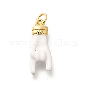 Подвески из латуни с эмалью в стойку KK-L225-028G-01