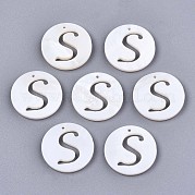 Подвески из натуральных пресноводных ракушек SHEL-S276-119S